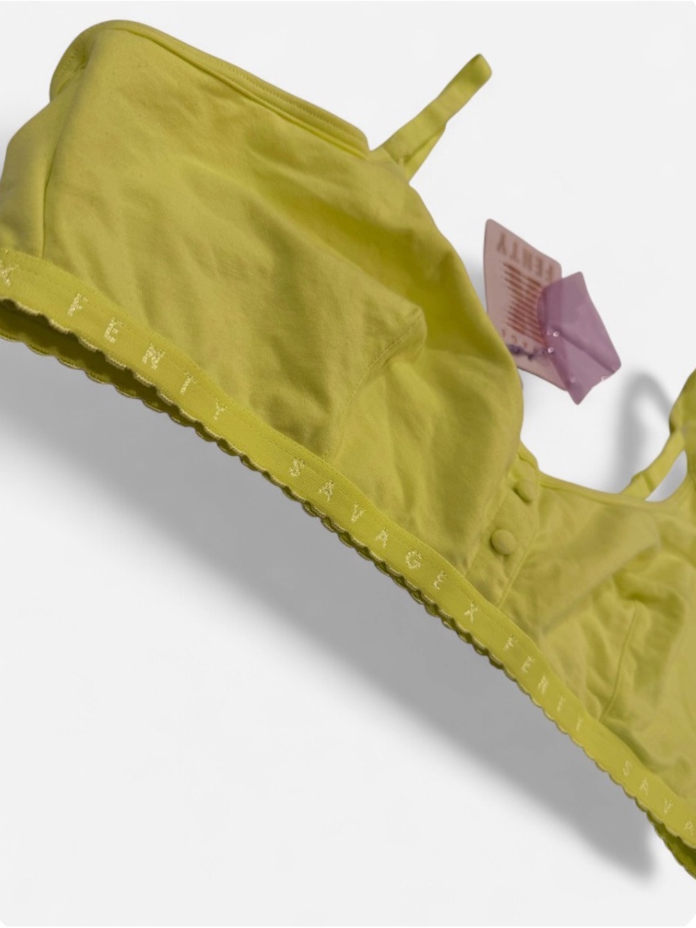 NWT โจ Savage X Fenty Neon Lime Green Bralette โ Size XL - Picture 2 of 4